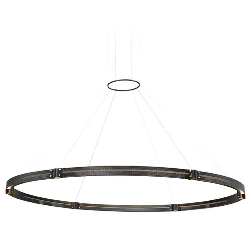 Eurofase Lighting Admiral 62-Inch LED Chandelier in Black & Brass by Eurofase Lighting 37055-011