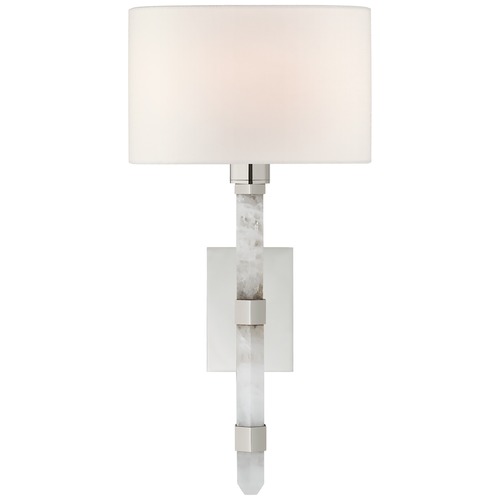 Suzanne Kasler Adaline Small Tail Sconce in Nickel by Visual Comfort Signature