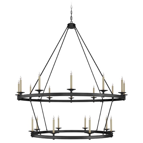 Visual Comfort Signature Collection Chapman & Myers Launceton XXL Chandelier in Bronze by Visual Comfort Signature CHC1609BZ