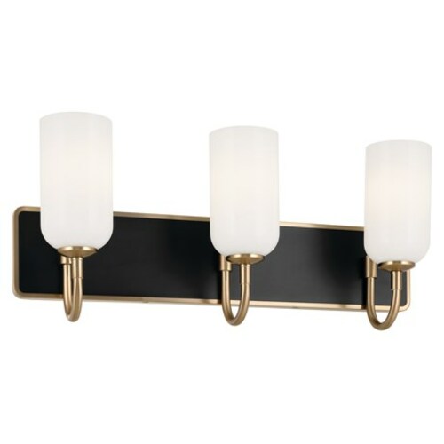 Solia Champagne Bronze & Black Bathroom Light by Kichler Lighting