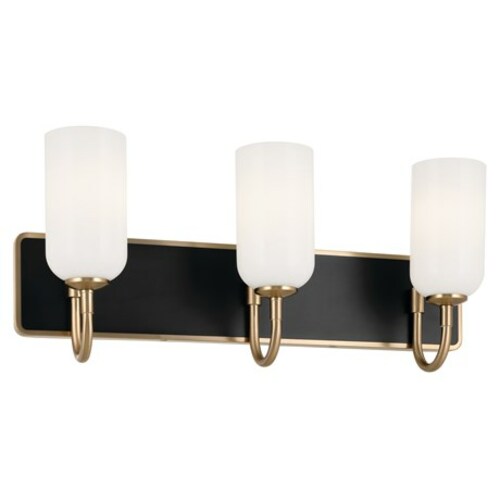 Kichler Lighting Solia Champagne Bronze & Black Bathroom Light by Kichler Lighting 55163CPZ