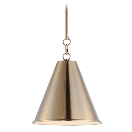 Maxim Lighting Veritas Heritage & Painted White Pendant by Maxim Lighting 15162HR
