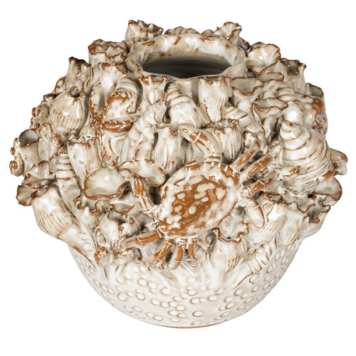 Currey and Company Tidala Milky White Vase