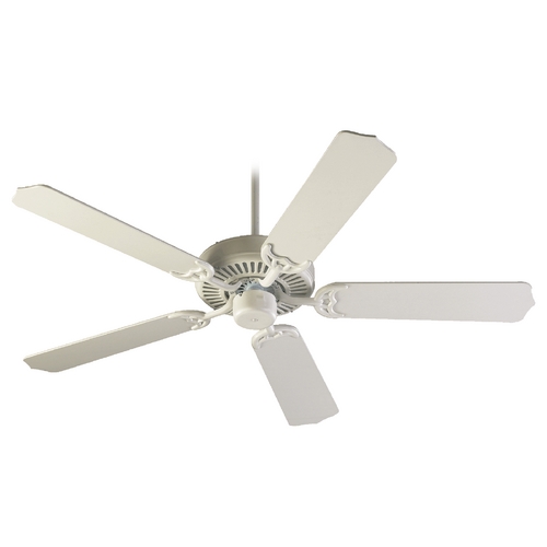 Quorum Lighting Capri I Studio White Ceiling Fan Without Light by Quorum Lighting 77525-8