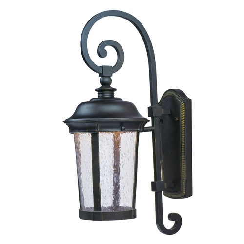 Seeded Glass LED Outdoor Wall Light Bronze by Maxim Lighting