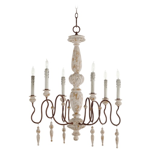 La Maison Manchester Grey & Rust Accents Chandelier by Quorum Lighting