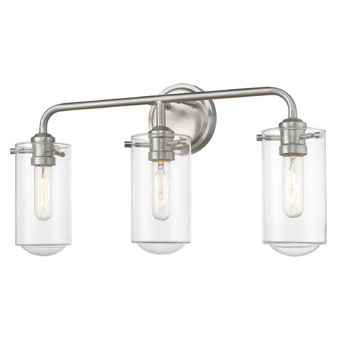 Z-Lite Delaney Brushed Nickel Bathroom Light by Z-Lite 471-3V-BN