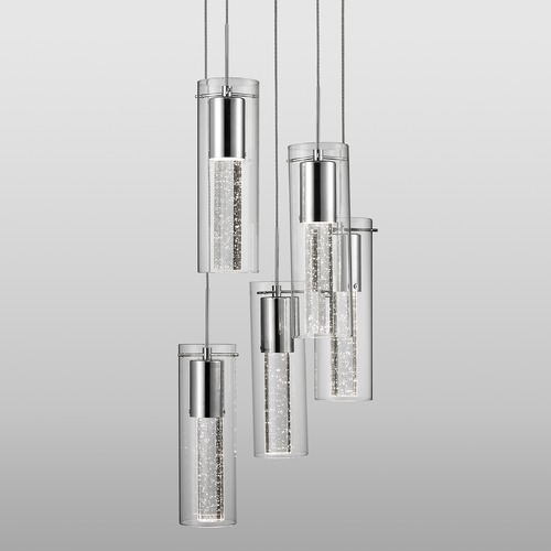 Kuzco Lighting Modern Chrome LED Multi-Light Pendant 3000K 3000LM by Kuzco Lighting PD4405-CH