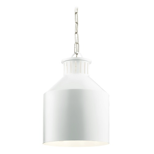 Kichler Lighting Montauk 12-Inch White Pendant by Kichler Lighting 44307WH