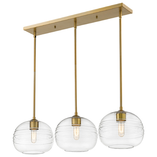 Z-Lite Harmony Olde Brass Multi-Light Pendant by Z-Lite 486P10-3L-OBR