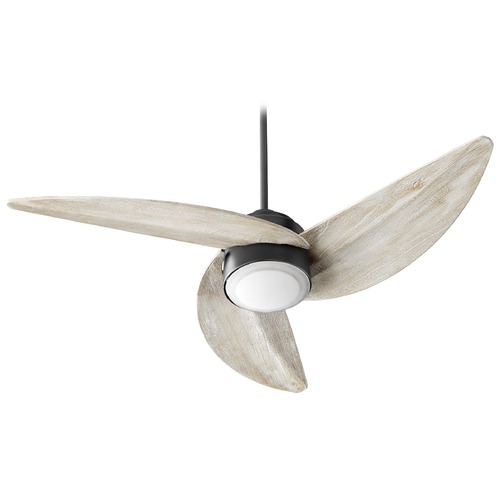 Trinity Noir LED Ceiling Fan with Light by Quorum Lighting