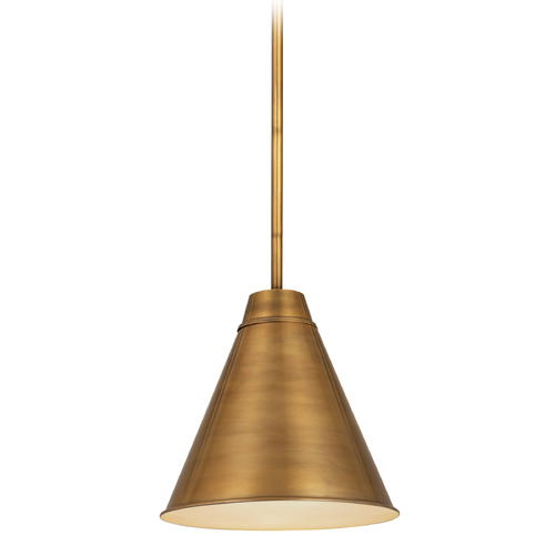 Eaton Rubbed Brass Pendant by Z-Lite