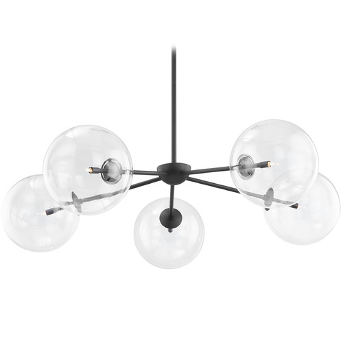 Troy Lighting Troy Lighting Madrid Soft Black Chandelier F8205-SBK