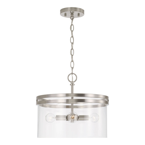 HomePlace by Capital Lighting Fuller Dual Mount Pendant in Nickel by HomePlace by Capital Lighting 248741BN