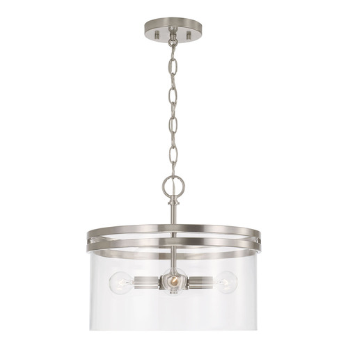 Fuller Dual Mount Pendant in Nickel by HomePlace by Capital Lighting