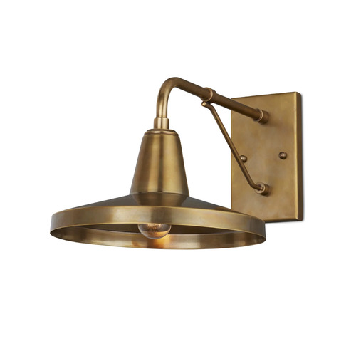 Mariner Outdoor Wall Light in Antique Brass by Currey & Company