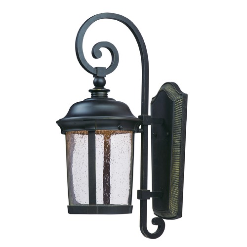 Seeded Glass LED Outdoor Wall Light Bronze by Maxim Lighting