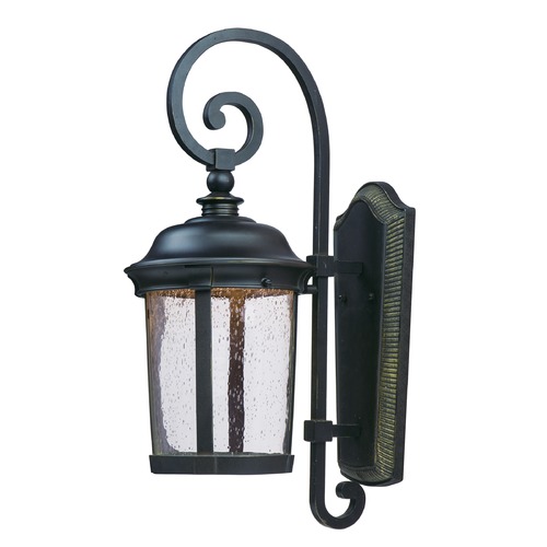 Maxim Lighting Seeded Glass LED Outdoor Wall Light Bronze by Maxim Lighting 55024CDBZ