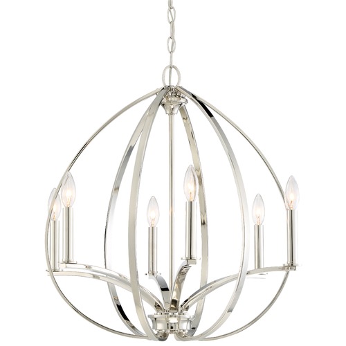 Tilbury Polished Nickel Chandelier by Minka Lavery