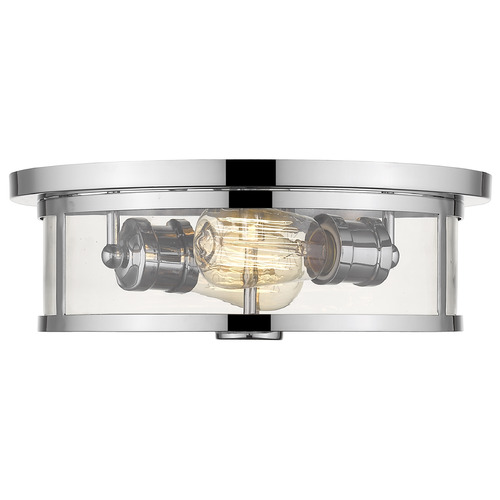 Z-Lite Savannah Chrome Flush Mount by Z-Lite 462F14-CH