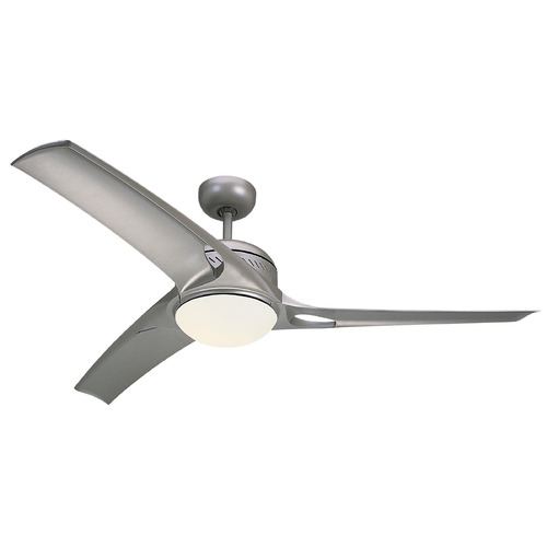 Generation Lighting Fan Collection Syrus 52 Brushed Steel LED Ceiling Fan by Generation Lighting Fan Collection 3MO52TMO-V1