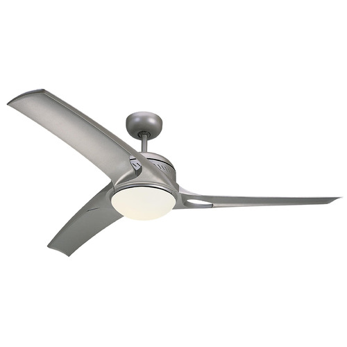 Syrus 52 Brushed Steel LED Ceiling Fan by Generation Lighting Fan Collection