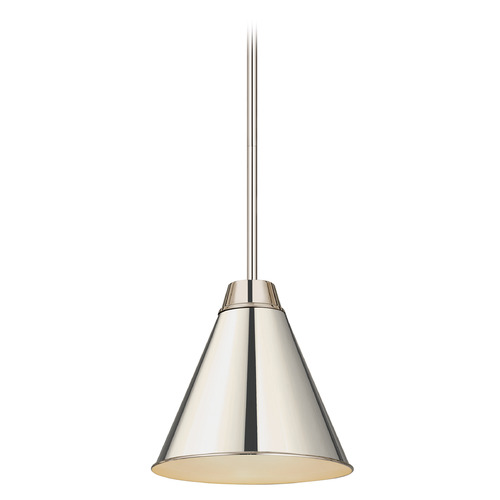 Z-Lite Eaton Polished Nickel Pendant by Z-Lite 6011P12-PN