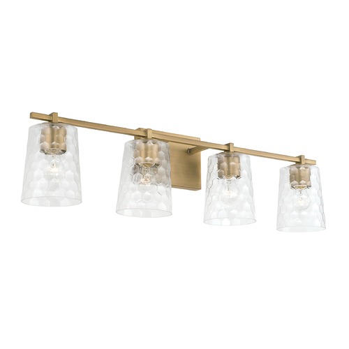 Burke 32.75-Inch Aged Brass Bath Light by HomePlace by Capital Lighting