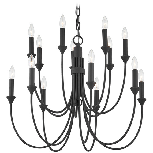 Troy Lighting Cate Forged Iron Chandelier
