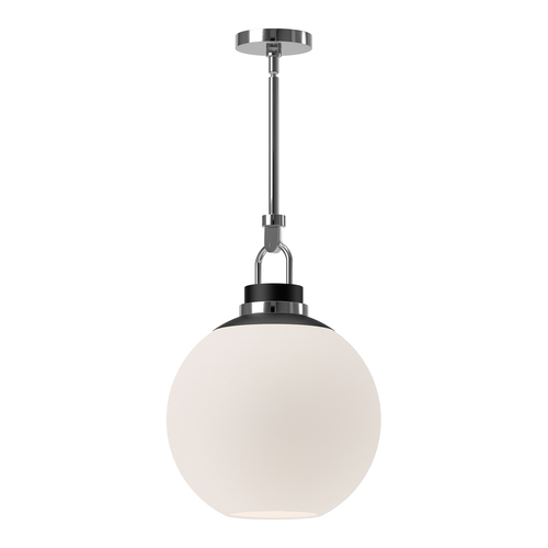 Alora Lighting Copperfield Chrome Pendant Light with Globe Shade