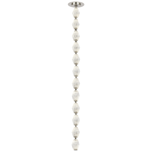 Visual Comfort Modern Collection Collier 36 LED Pendant in Polished Nickel by Visual Comfort Modern 700CLR36N-LED930S