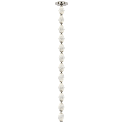 Collier 36 LED Pendant in Polished Nickel by Visual Comfort Modern