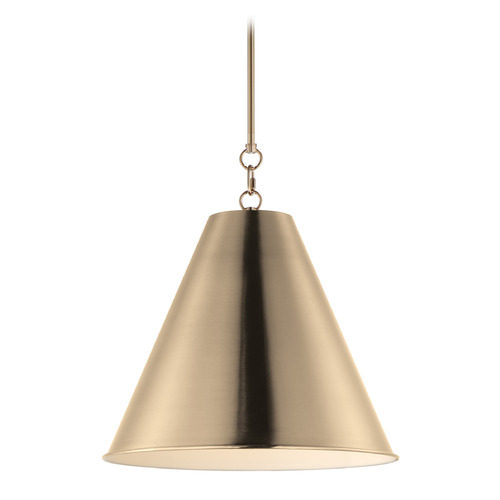 Maxim Lighting Veritas Heritage & Painted White Pendant by Maxim Lighting 15164HR