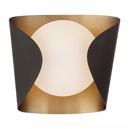 Minka Lavery Kevin Von Kluck Flare Dark Bronze & Legacy Brass Sconce