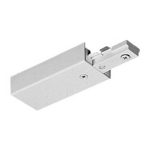 Juno Lighting Group White End Feed Connector for Juno Single Circuit Track T38 WH