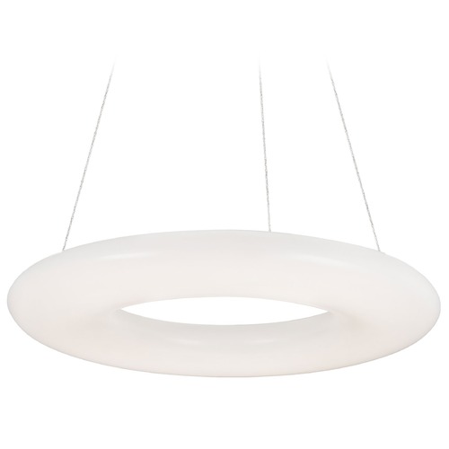 Modern White LED Pendant with White Shade 3000K 4800LM by Kuzco Lighting