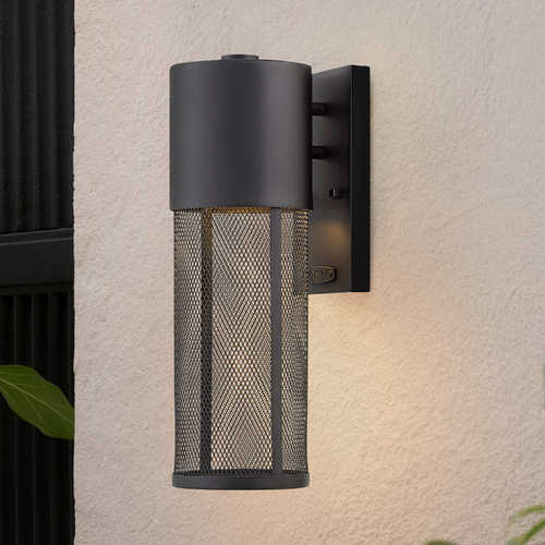 Hinkley Aria 15.500-Inch Outdoor Wall Light in Black by Hinkley Lighting 2300BK