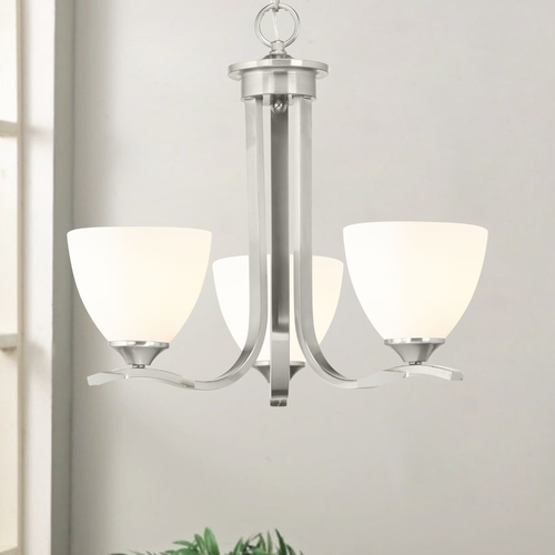 Progress Lighting Laird Brushed Nickel Chandelier by Progress Lighting P400062-009