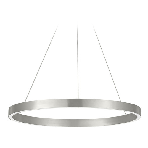 Visual Comfort Modern Collection Fiama 24-Inch 3000K LED Pendant in Nickel by Visual Comfort Modern 700FIA24S-LED930