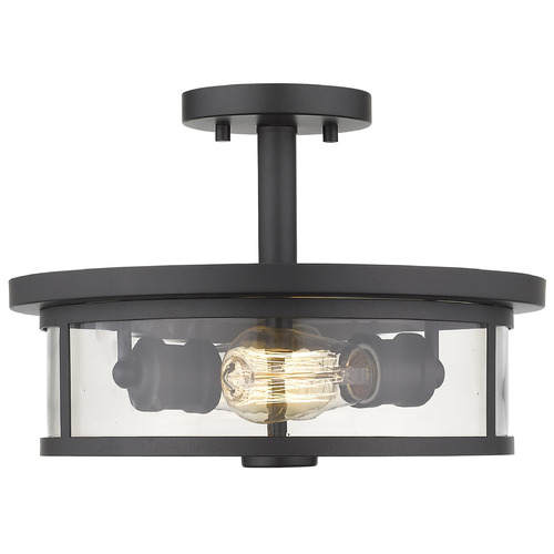 Savannah Bronze Semi-Flush Mount by Z-Lite