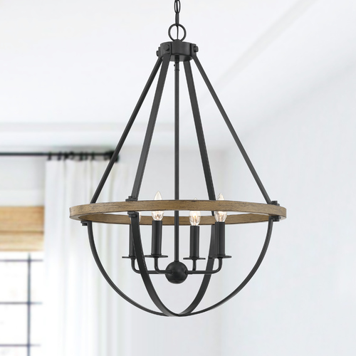 Quoizel Lighting Bartlett Earth Black Pendant by Quoizel Lighting BRL2823EK