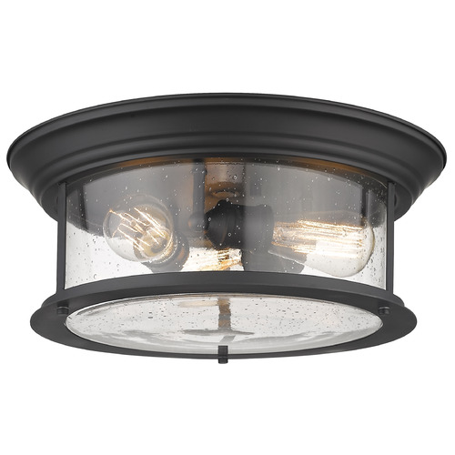 Sonna Matte Black Flush Mount by Z-Lite