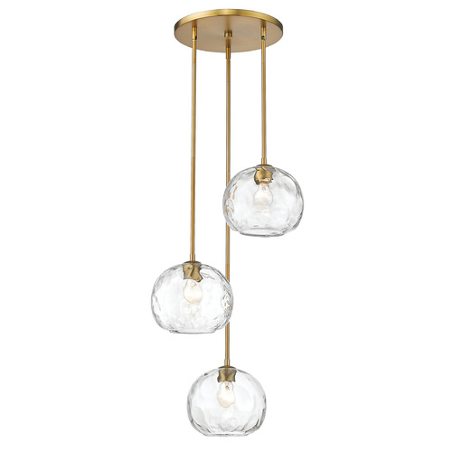 Z-Lite Chloe Olde Brass Multi-Light Pendant by Z-Lite 490P10-3R-OBR