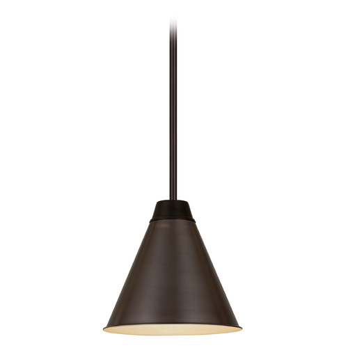 Z-Lite Eaton Bronze Plate Pendant by Z-Lite 6011P12-BP