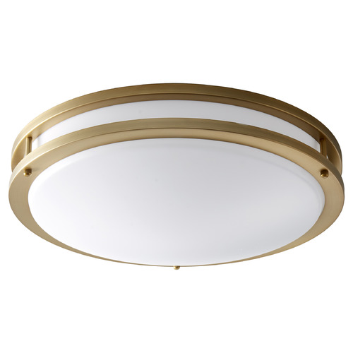 Oracle 18-Inch LED 2-Light Ceiling Mount in Brass by Oxygen Lighting