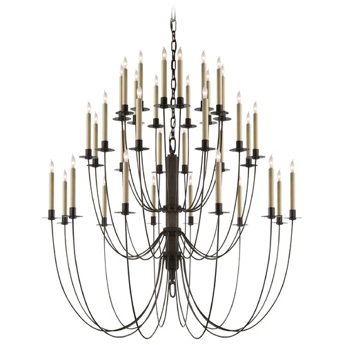 Thomas OBrien Erika Chandelier in Aged Iron by Visual Comfort Signature