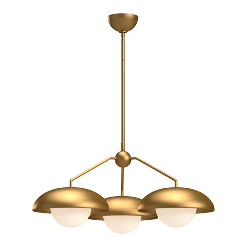 Alora Lighting Alora Lighting Rubio Aged Gold Chandelier CH522328AGOP