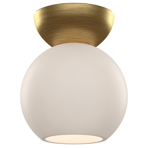 Arcadia Brushed Gold Semi-Flush Mount by Kuzco Lighting