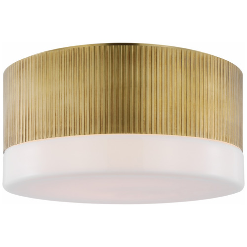 Visual Comfort Signature Collection Thomas OBrien Ace 12-Inch LED Flush Mount in Brass by VC Signature TOB4356HABWG