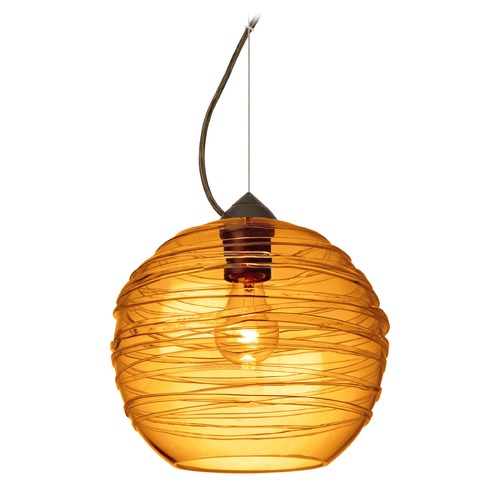 Besa Lighting Wave Bronze Pendant Light